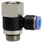 Riegler 109436 Вставной L-образный фитинг, серия Blue, вращающийся, M5 внутр./вн. 221.005-6
