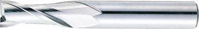 Misumi High-Speed Steel 0.01 mm Unit Outer Diameter Designated End Mill, 2-Flute / Regular