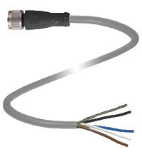 Pepperl+Fuchs. Cable socket, shielded V1-G-5M-PVC-ABG