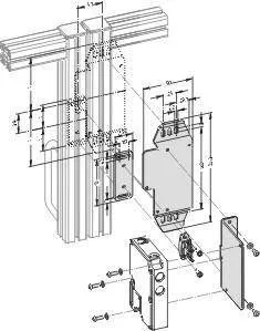 Schmersal. Solenoid interlock - Mounting set MS AZM 161 R/P