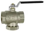 Riegler 133554 Шаровый кран со встроенным сливом, никелированная латунь, G 1/2 322.04