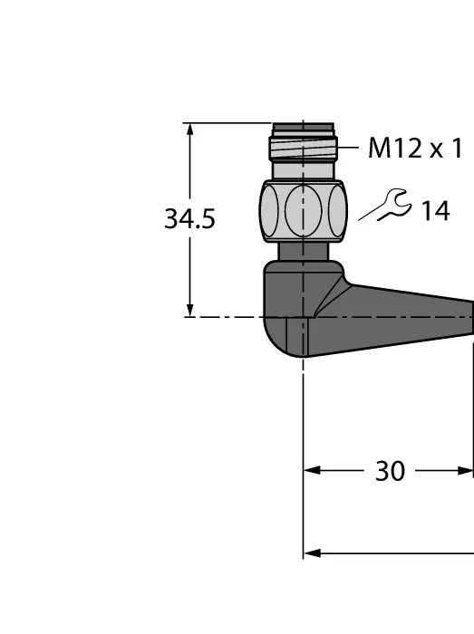 Для пищевой промышленности, гигиена / TPEсоединительный кабель - WSH4.5-2/TFG - 6934404 Turck