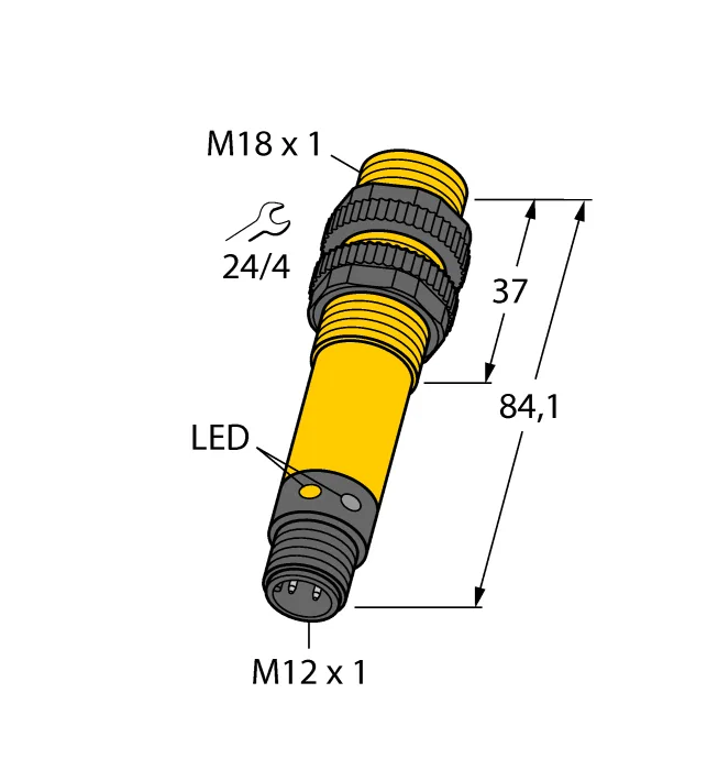 Фотоэлектрический датчикдиффузионный датчик с фиксированным подавлением фона - S18SP6FF50Q - 3030883 Turck