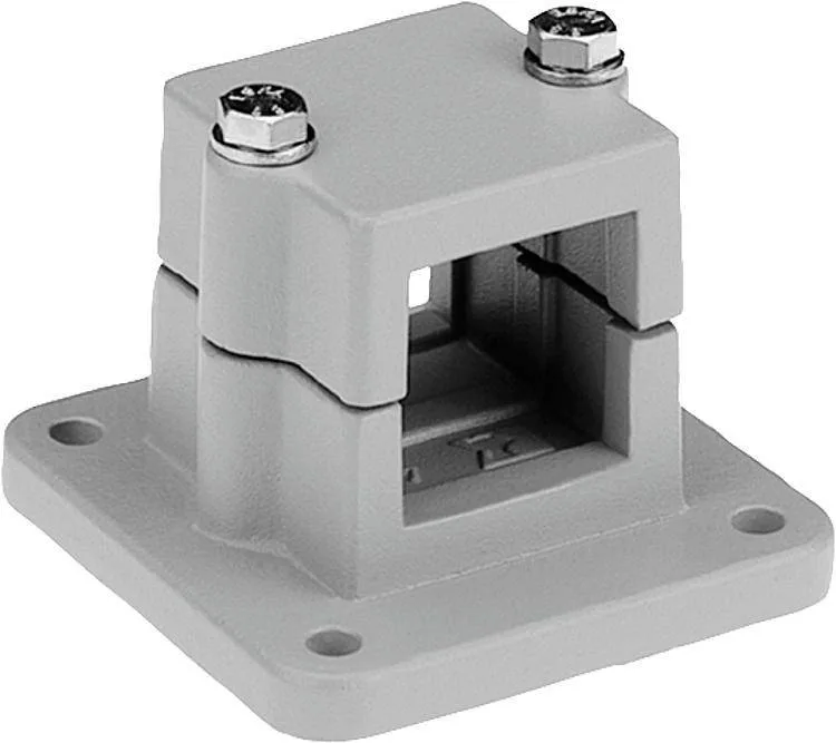 Norelem 29016 Tube clamps flange, aluminium