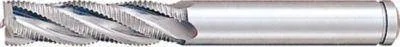 Misumi Powdered High-Speed Steel Roughing End Mill, Regular, Center Cut / Non-Coated Model