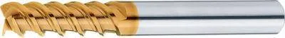 Misumi TSC Series Carbide Square End Mill for Stainless Steel Machining, 3-Flute, 60° Spiral / Regular Model