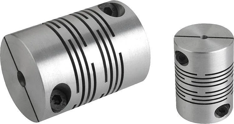 Norelem 23010 Beam couplings with radial clamping hub, aluminium