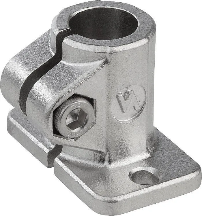 Norelem 29010 Tube clamps base, stainless steel