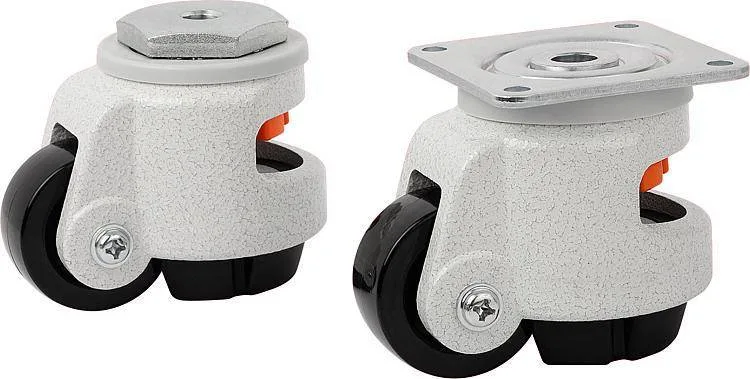 Norelem 95090 Elevating castors with foot with bolt hole or mounting plate
