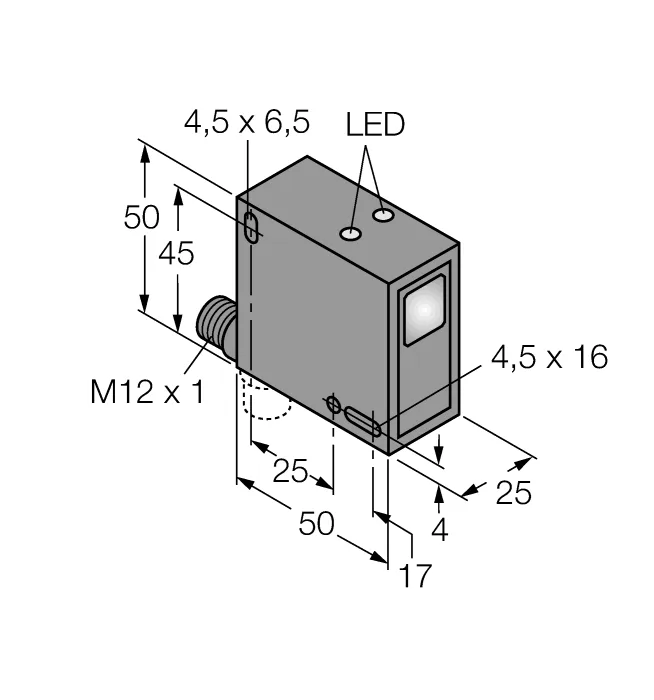 Фотоэлектрический датчикдиффузионный датчикДля цветового анализа - QC50A3P6XDWQ - 3070826 Turck