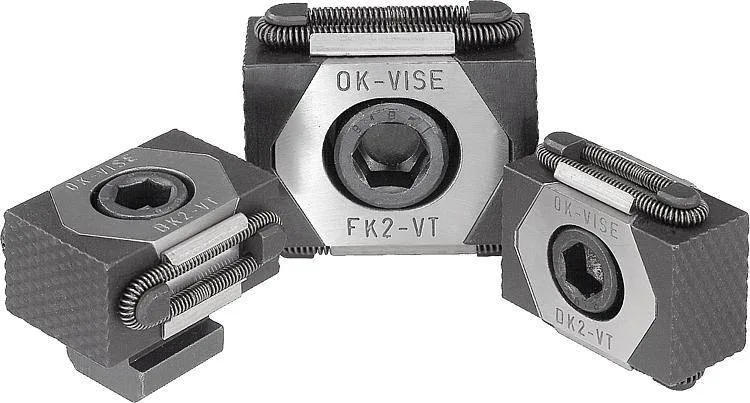Зажимы клиновидные плоскости зажима рифленые Kipp K0040