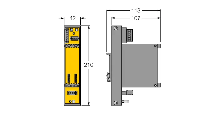 FOUNDATION™ fieldbus Модульная стойка для DPC системы - DPC-49-1RMB - 6882026 Turck