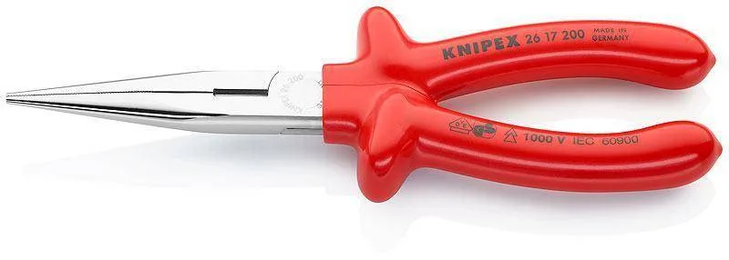 Knipex 26 17 200 Плоские круглогубцы с режущими кромками