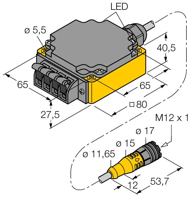 Блок тестирования датчика - TB3-CP80 - 6967112 Turck