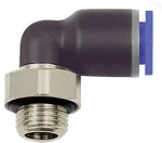 Riegler 109259 Вставной L-образный фитинг, серия Blue, вращающийся, M5 вн. 125.005-4