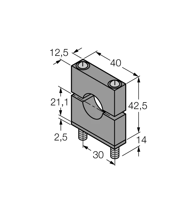 Комплектующие для монтажаМонтажный кронштейн - SMB18C - 3032635 Turck