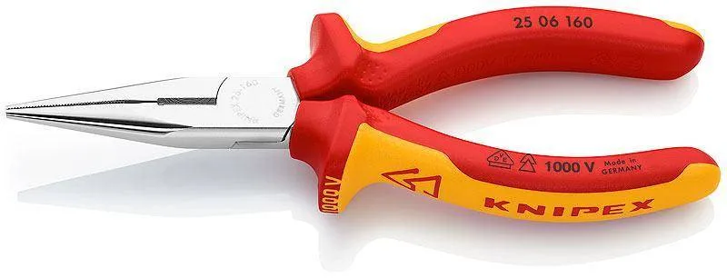 Knipex 25 06 160 Плоские круглогубцы с режущими кромками