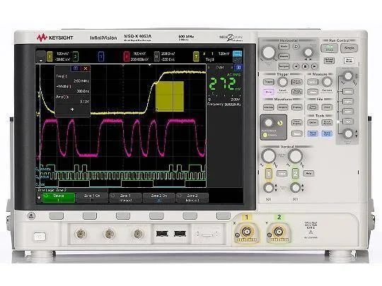 Keysight MSOX4052A Осциллограф смешанных сигналов: 500 МГц, 2 аналоговых и 16 цифровых каналов