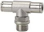 Riegler 108924 Вставной Т-образный фитинг Metallica вращающийся, G 1/4 вн., шланг, вн. диаметр O 8 855.014-8
