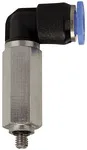 Riegler 109042 Вставной L-образный фитинг, серия Blue, миниатюрный, удлиненный, вращающийся, M3 PLL-33