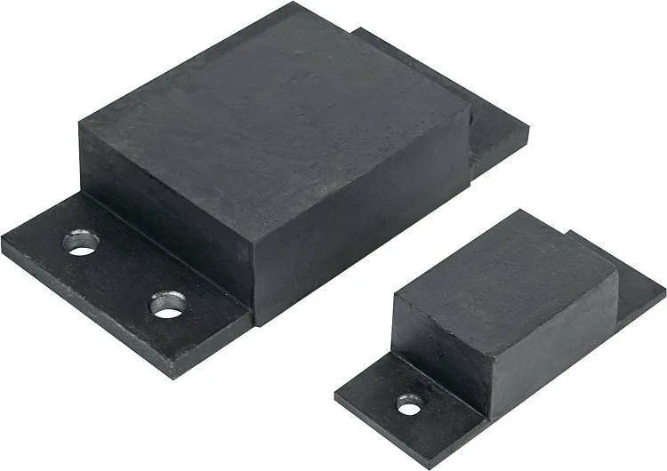 Norelem 26120 Rubber-metal impact buffer rails