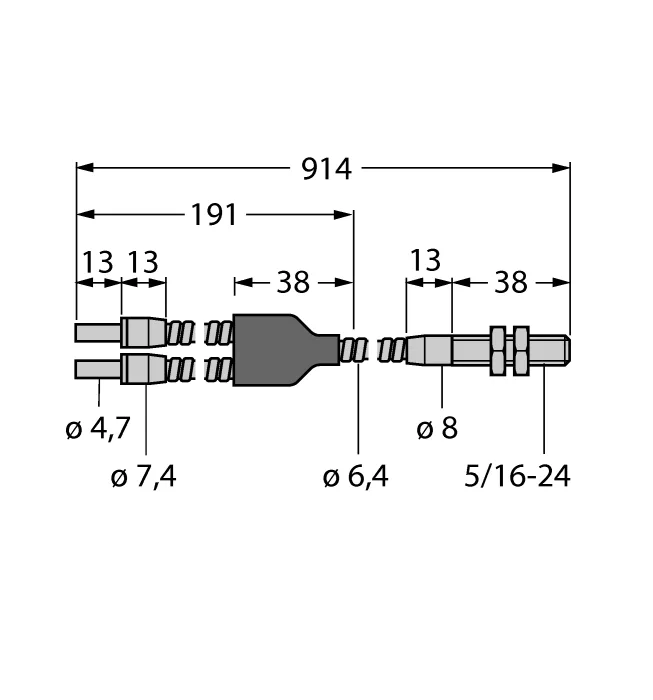 Стеклянное оптоволокноРазветвленное оптоволокно - BT23S - 3017276 Turck