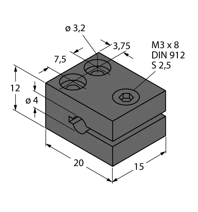 Комплектующие для монтажа - MBS40 - 69477 Turck