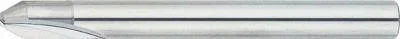 Misumi Carbide Straight Edge Corner Angle End Mill, 2-Flute / Shoulder R Type