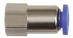 Riegler 109010 Прямой вставной фитинг, серия Blue, миниатюрный, M3 внутр., шланг, вн. диаметр O 3 PA-33