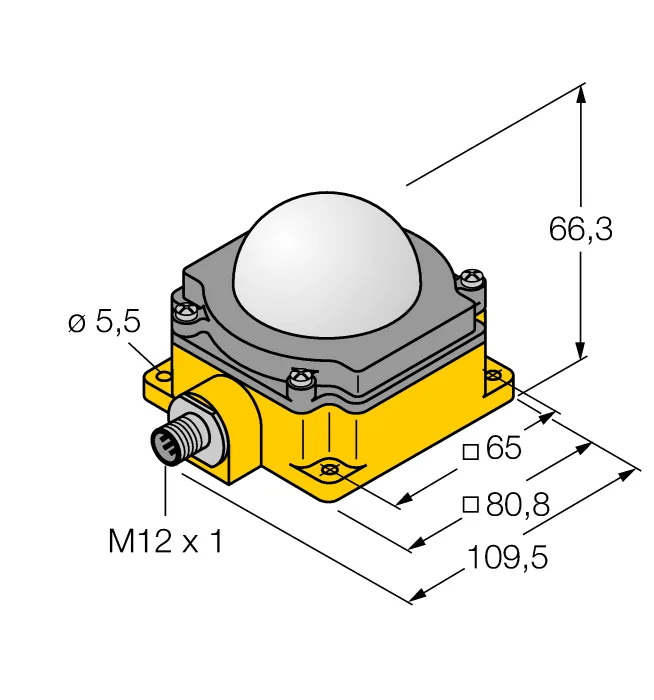 Светодиодный индикатор - K80LGRY2PQ - 3076847 Turck