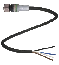 Pepperl+Fuchs. Female connector V1-G-A2-BK10M-PUR-U
