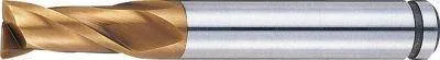 Misumi AS Coated Powdered High-Speed Steel Square End Mill, 2-Flute, Short