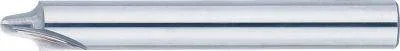 Misumi Carbide Straight Edge Taper Ball End Mill, 2-flute / Inner R Type