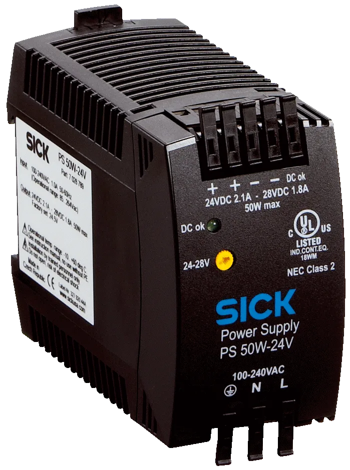 Принадлежности Блоки питания и сетевые кабели Sick 7028789 PS50WE24V