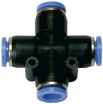 Riegler 109861 Вставной X-образный соединитель, серия Blue, для внешней части шланга O 4 мм 139.004