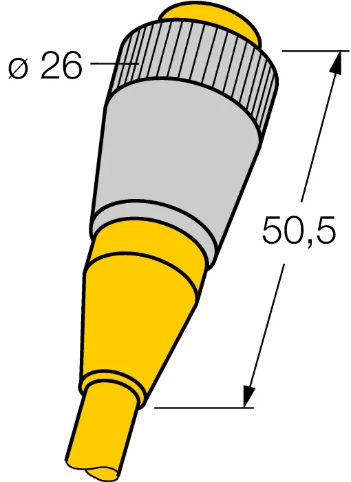 "Круглый соединитель 7/8""Розетка 7/8"" - RKM31-5M - 6915222 Turck"