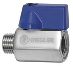 Riegler 103492 Миниатюрный шаровый кран, нержавеющая сталь 1.4401, IT/ET, G 1/4, DN 7 377.01-ES