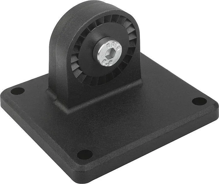 Norelem 29030 Tube clamps swivel base, sunken teeth, plastic