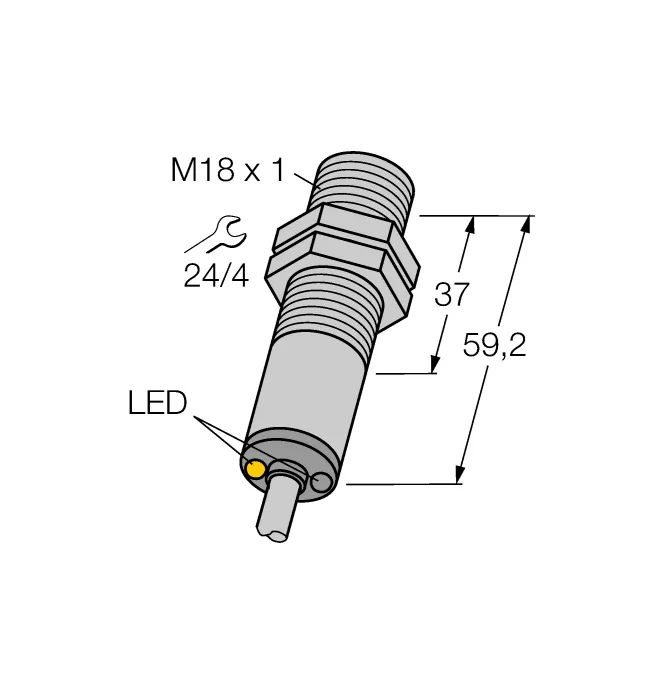 Фотоэлектрический датчикдиффузионный датчик - M18SP6DL - 3048666 Turck