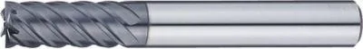 Misumi XAC series carbide high-helical end mill, for high-hardness steel machining, multi-blade, 45° torsion / regular model