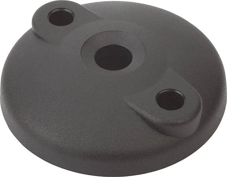 Norelem 27815_D Levelling feet plates, plastic, Form D