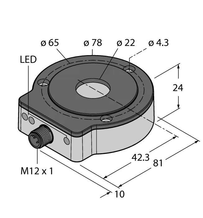 Бесконтактный кодер - Ri360P0-EQR24M0-HESG25X3-H1181 Turck