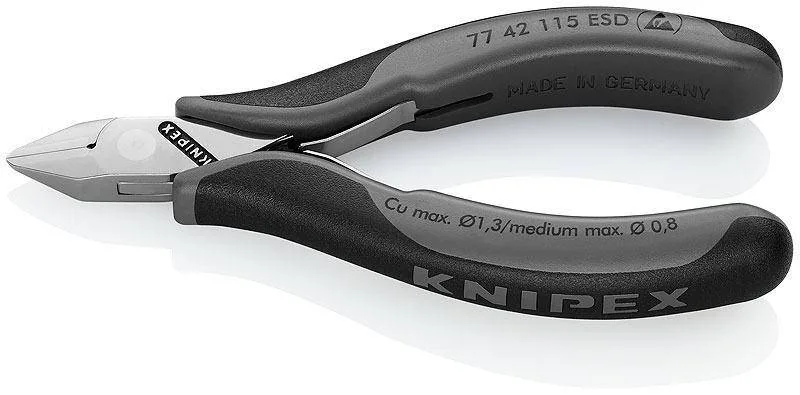 Knipex 77 42 115 ESD Кусачки боковые для электроники антистатические