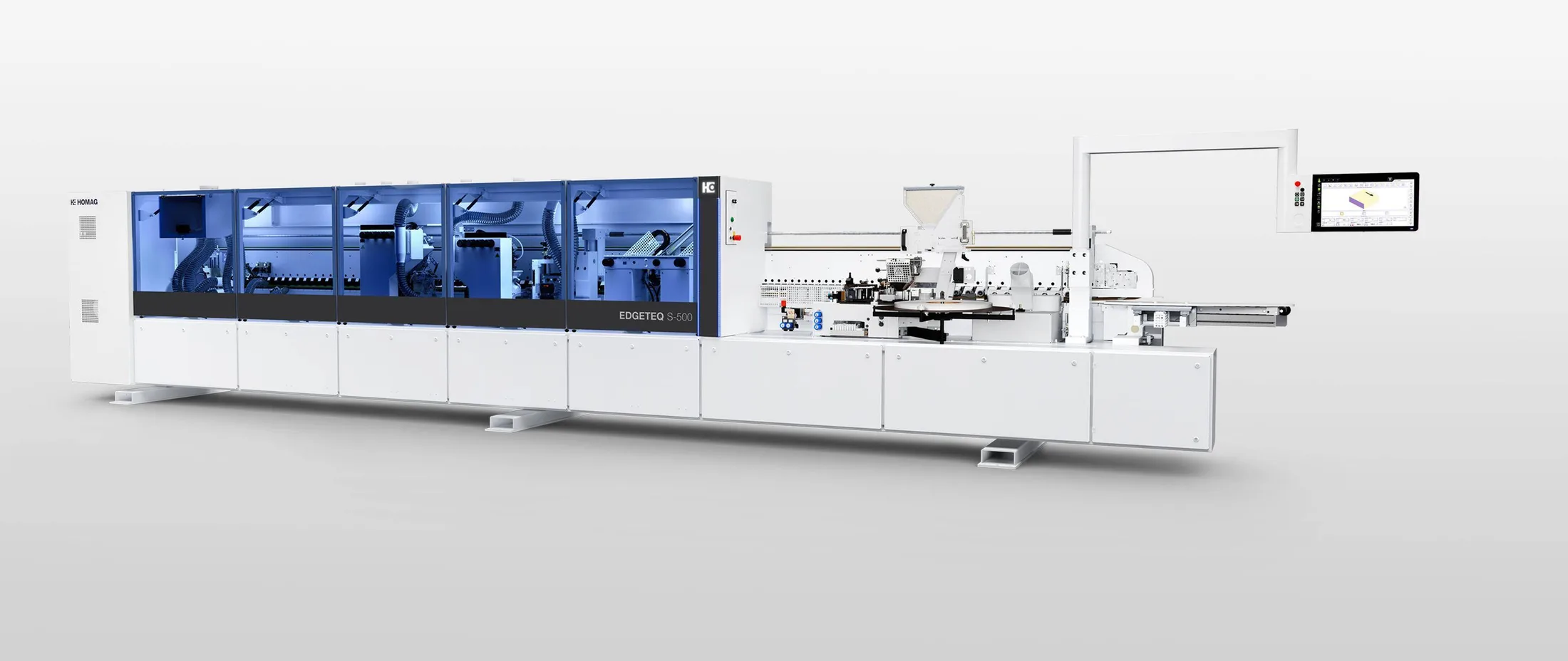 HOMAG Кромкооблицовочные станки EDGETEQ S-500 model 2200: подача 18–20 м/мин