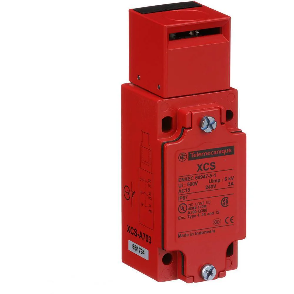 Переключатель с блокировкой Telemecanique Sensors XCSA703