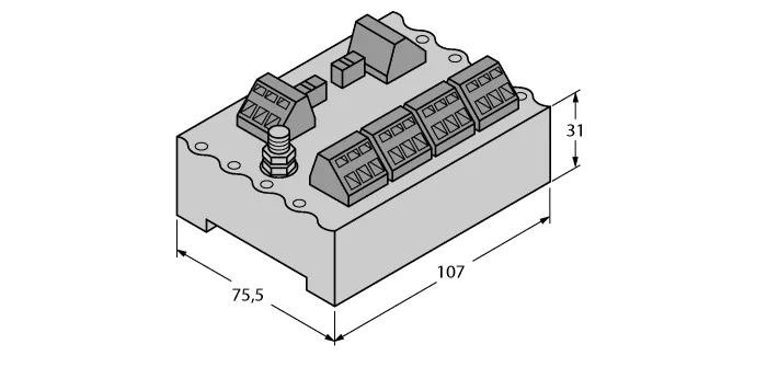 FOUNDATION fieldbus™ и PROFIBUS-PAIP20 разветвительный модуль, 4-канальный - JRBS-40SC-4C/EX - 6611451 Turck