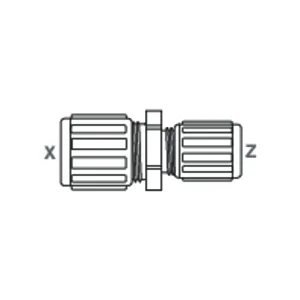 Straight reducer with flare connection GEMU FSR