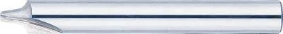 Misumi Carbide Straight Edge Taper Radius End Mill, 2-flute / Inner R Type