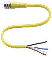 Кабельный разъем Pepperl+Fuchs V124-G-YE10M-PUR-H/S