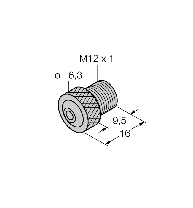 Аксессуары для полевых шинКрышка M12 - RSEV-BC - 6902305 Turck